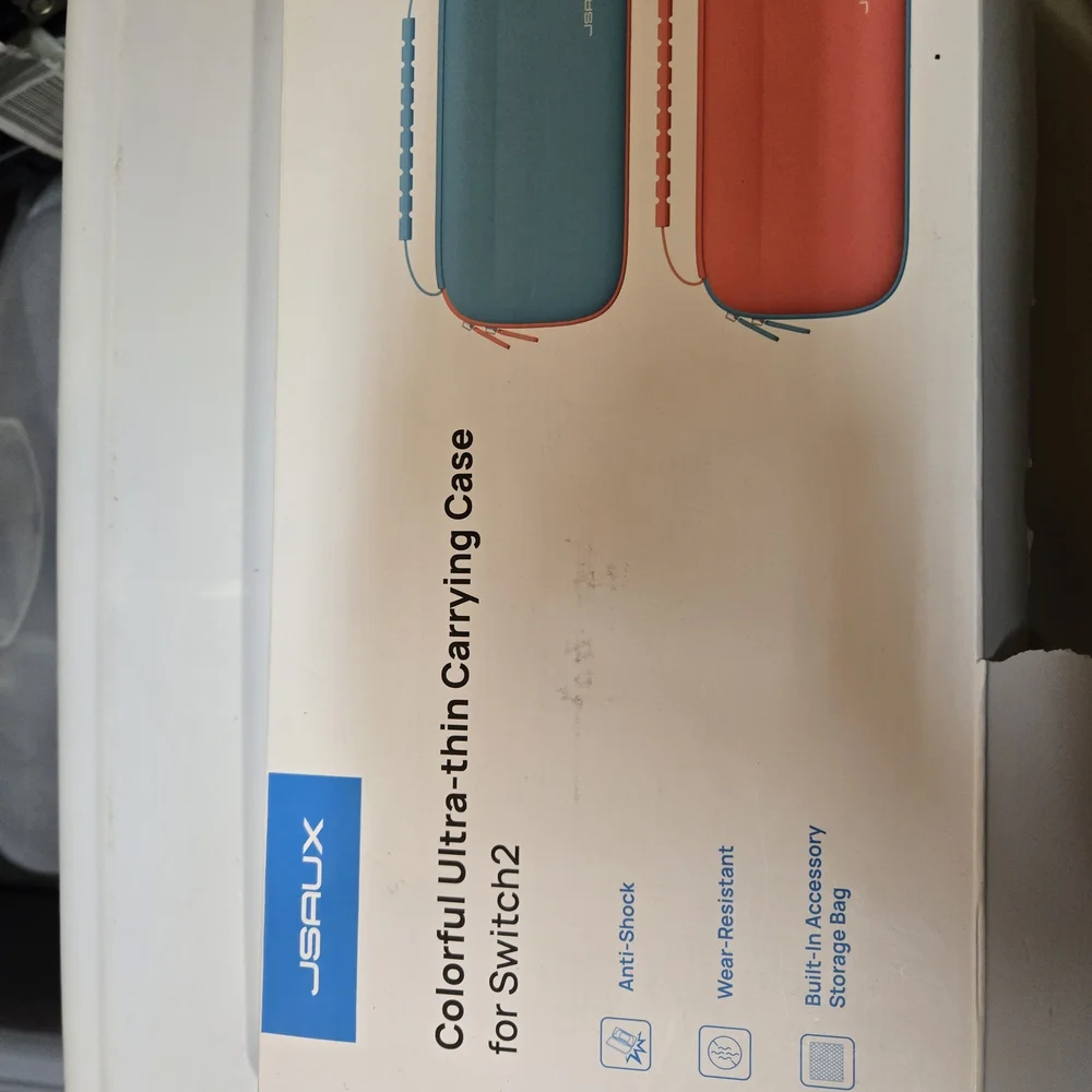 Blue and Orange Switch 2 Hard Shell Case